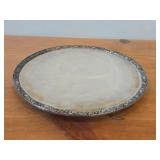 Vintage 1921 W.M. Rogers & Son Victorian Rose 11 1/4' 895-grams (total) Silverplate Serving Plate