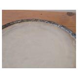 Vintage 1921 W.M. Rogers & Son Victorian Rose 11 1/4' 895-grams (total) Silverplate Serving Plate