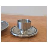 Lot of (2) Vintage Pewter Candleholders (Norway)