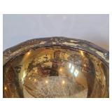 Vintage 465-grams (total) Silverplated Serving Bowl with Attached Plate