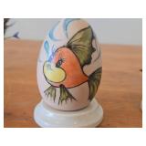 Lot of (2) 4' Disney theme Hand-painted Ceramic Collectible Eggs