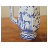 7 1/2' #990A Hand painted Porcelain Pitcher by Berardos (Signed) (Portugal)