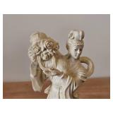 9' Chinese Guanyin theme Hand carved Figurine