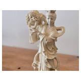 9' Chinese Guanyin theme Hand carved Figurine