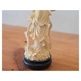 9' Chinese Guanyin theme Hand carved Figurine