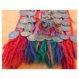 Vintage Chuspa Pouch with Spanish Colonial Coins Décor
