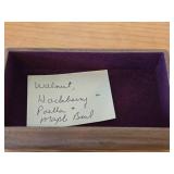 Keepsake Box - Walnut/Hackberry/Puella/Maple Wood 6' x 3' x 1 1/2'