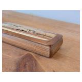 Keepsake Box - Cherry/Hackberry/Puella/Spaulted Pecan Wood 9' x 3 1/2' x 1 3/4'