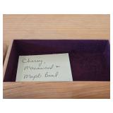 Keepsake Box - Cherry/Macawood/Maple Wood 6' x 3 1/2' x 1 1/2'