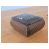 Keepsake Box - Walnut/Zucatti/Buckeye Burl Wood 4 1/2' x 4 1/2' x 2'