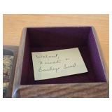 Keepsake Box - Walnut/Zucatti/Buckeye Burl Wood 4 1/2' x 4 1/2' x 2'