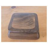 Keepsake Box - Walnut/Myrtle Wood 4 1/2' x 4 1/2' x 2'