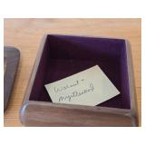 Keepsake Box - Walnut/Myrtle Wood 4 1/2' x 4 1/2' x 2'