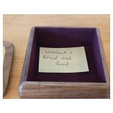 Keepsake Box - Walnut/Black Ash Wood 4 1/2' x 4 1/2' x 2'