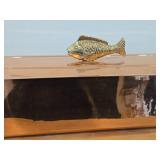 Vintage Copper Fish Poacher with Brass Handles 20' x 6 1/4' x 5 1/2'