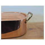 Vintage Copper Fish Poacher with Brass Handles 20' x 6 1/4' x 5 1/2'