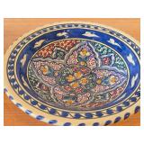 Lot of (2) Hand painted Ceramic Bowls 9'Dx2-1/4', 10-1/2'x3-1/4'