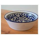 Lot of (2) Hand painted Ceramic Bowls 9'Dx2-1/4', 10-1/2'x3-1/4'