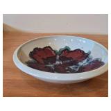 Handcrafted Hand-painted Ceramic Art Pottery Bowl (Signed) 2' x 9 1/2'