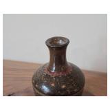Handcrafted Ceramic Pottery Vase (Signed) 6' x 3 1/2'