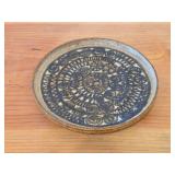Handcrafted Ceramic Pottery Plate (Signed) 1/2' x 6'