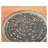 Handcrafted Ceramic Pottery Plate (Signed) 1/2' x 6'