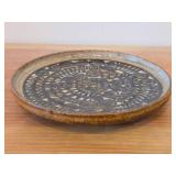 Handcrafted Ceramic Pottery Plate (Signed) 1/2' x 6'
