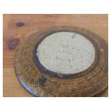 Handcrafted Ceramic Pottery Plate (Signed) 1/2' x 6'