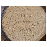 Handcrafted Ceramic Pottery Plate (Signed) 1/2' x 6'
