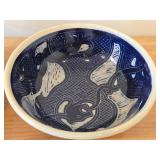 Lot of (2) Handcrafted Ceramic Bowls (Signed) 2 3/4' x 7 1/2'