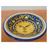 Lot of (3) Hand painted Ceramic Bowls 9'Dx2-1/2', 9'Dx2-1/4', 7-3/4'Dx2-1/2'
