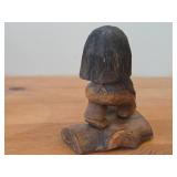Lot of (2) Vintage 4 1/2' Troll theme Hand-carved Wooden Figurines by Swedish Carver Bengt Brask (Signed)