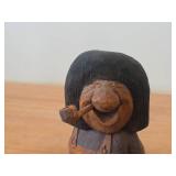 Vintage 5' Troll theme Hand-carved Wooden Figurine by Swedish Carver Bengt Brask (Signed)