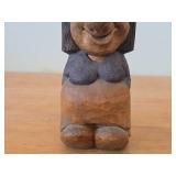 Vintage 7 1/2' Troll theme Hand-carved Wooden Figurine by Swedish Carver Bengt Brask (Signed)