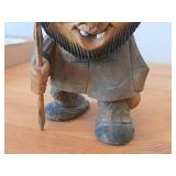 Vintage Norwegian Troll theme Hand-carved Wooden Figurine by Ole Oien (Signed) (Norway)