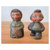 Lot of (2) Vintage 4 3/4' Norwegian Troll theme Hand-carved Wooden Figurines by Otto Sveen (Signed) (Norway)