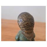 Lot of (2) Vintage 4 3/4' Norwegian Troll theme Hand-carved Wooden Figurines by Otto Sveen (Signed) (Norway)