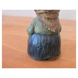 Lot of (2) Vintage 4 3/4' Norwegian Troll theme Hand-carved Wooden Figurines by Otto Sveen (Signed) (Norway)