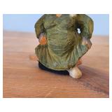 Lot of (2) Vintage Norwegian Troll theme Hand carved Wood Figurines by Henning (Norway) Woman 6', Man 6'