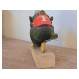 Vintage Norwegian Troll theme Hand carved Hand painted Wood Figurine (Signed) by Henning (Norway)