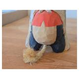 Vintage 6 1/4' Norwegian Troll theme Hand carved Wood Figurine by Henning (Norway)