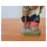 Vintage 7 1/2' Troll theme Hand carved Wood Figurine / Norwegian Folk Art style