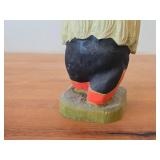 Vintage 7 1/2' Troll theme Hand carved Wood Figurine / Norwegian Folk Art style