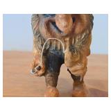 Vintage 8' Troll theme Hand carved Wood Figurine (Norway)