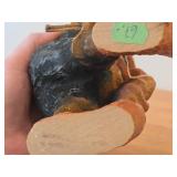 Vintage 8' Troll theme Hand carved Wood Figurine (Norway)