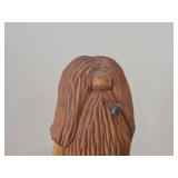 Vintage 8' Character theme Hand carved Wood Figurine / Folk Art style