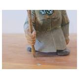 Vintage Old Lady theme Hand carved Hand painted Wood Figurine by Ole Oien (Signed)