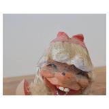 Vintage 5 1/4' Troll Gnome Snowflake theme Hand carved Wood Figurine by Henning Engelsen (Norway)