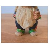 Vintage 6' Norwegian Nisse Troll theme Hand carved Wood Figurine by Henning (Norway)