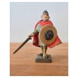 Vintage 6' Viking Warrior theme Hand carved Wood Figurine by Henning Engelsen (Norway)